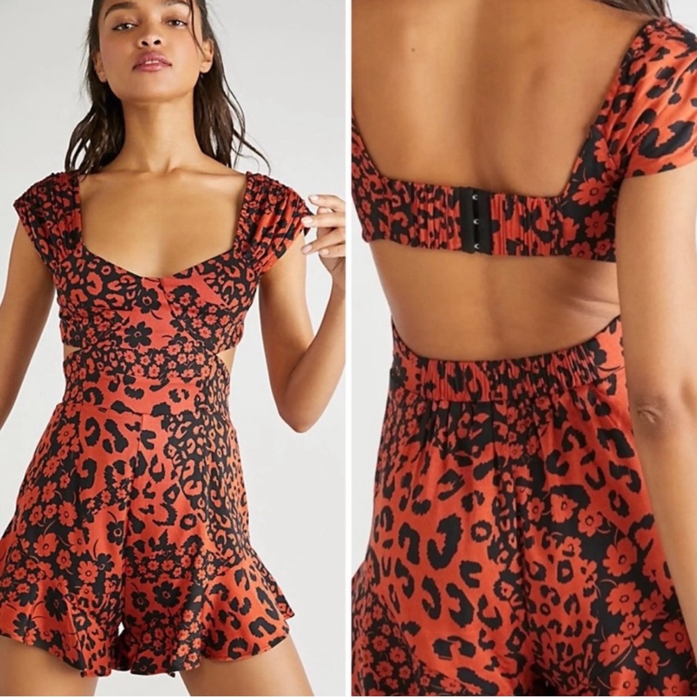 Free People NWT cutout romper